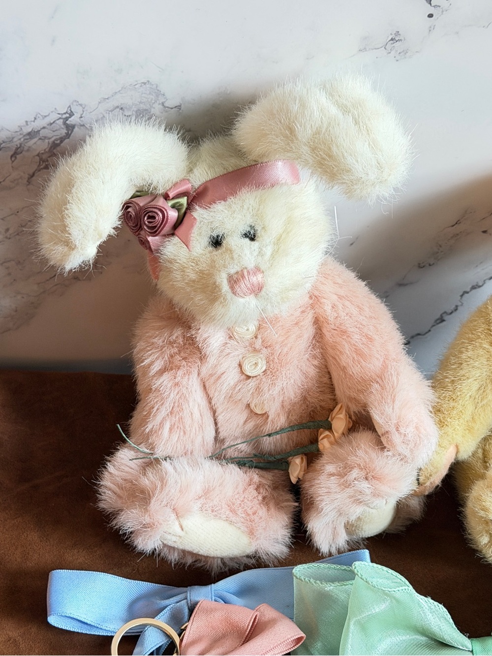 Plush Lady Payton Boyds Bears Pink Bunny joint Toy